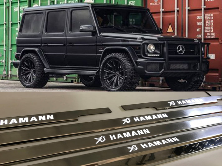 Mercedes-Benz W463 G-Class Hamann Stainless Steel LED Door Sills Set 5 pcs